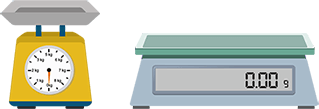 Weighing scale analog and digital