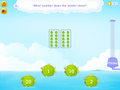 Count objects upto 20