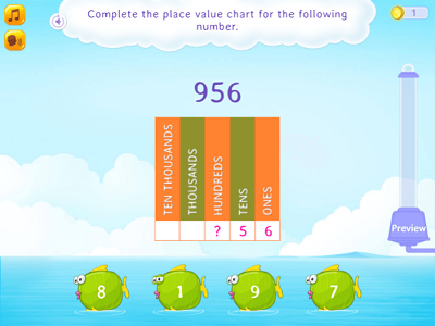 Place value chart worksheet